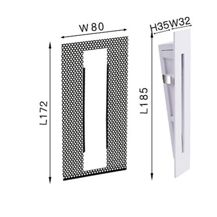 LED Stair Light Embedded Step Light For Corridor Aisle Wall Light