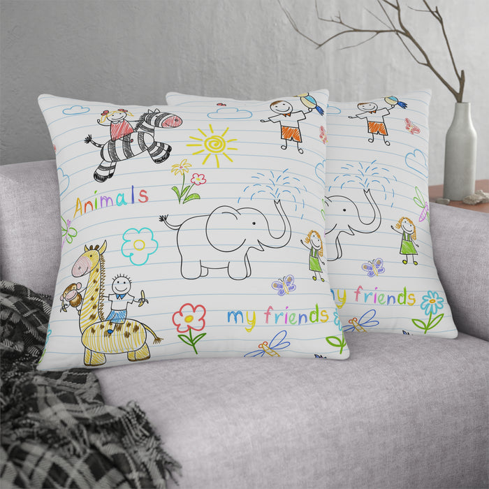 Outdoor Floral Print Waterproof Polyester Pillows for Stylish Homes