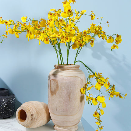 Solid Wood Vase For Living Room Modern Simple Table Decor