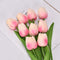 Peekaboo Studio Mini PU Tulip Artificial Flower - Realistic Design, Du