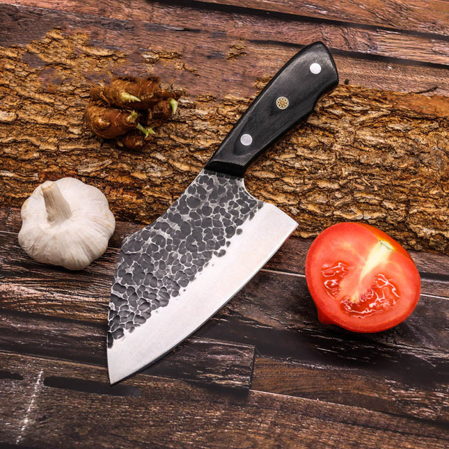 Hand Hammered Deboning Knife Stainless Steel Kitchen Knife Outdoor 15cm Blade