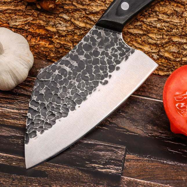 Hand Hammered Deboning Knife Stainless Steel Kitchen Knife Outdoor 15cm Blade