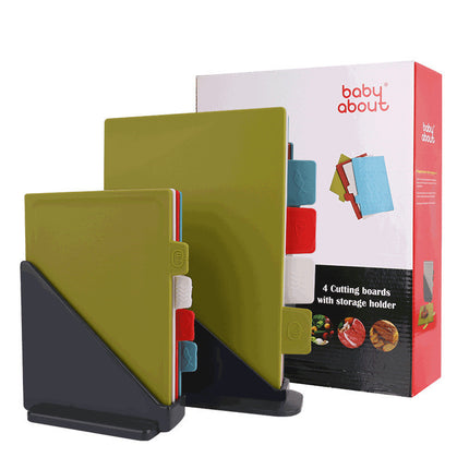 Antibacterial Cutting Board Set Four Piece Kitchen Mold Proof Easy Clean