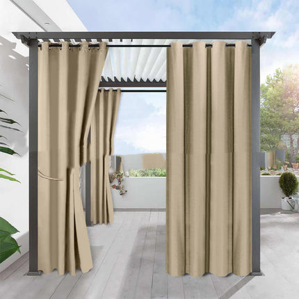 Peekaboo Studio Full Blackout Linen Curtain - Waterproof & Heat Insula