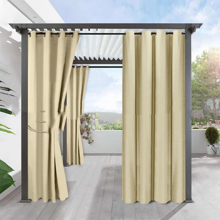 Peekaboo Studio Full Blackout Linen Curtain - Waterproof & Heat Insula