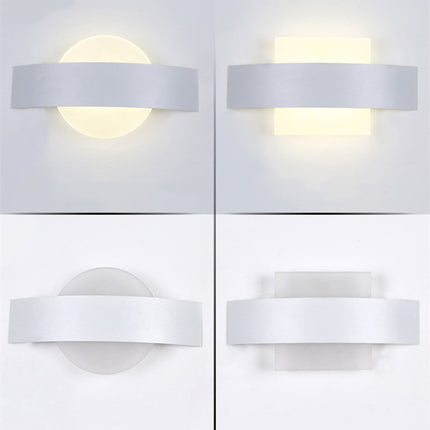 Aisle Wall LED Petal Lamp with Acrylic Shade — Universal 85-265V Corridor Lighting