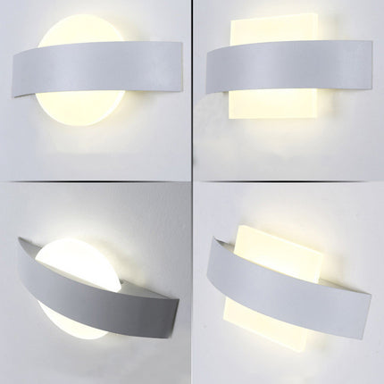 Aisle Wall LED Petal Lamp with Acrylic Shade — Universal 85-265V Corridor Lighting