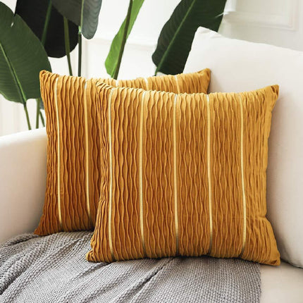 Simple Luxury Striped Velvet Pillow Cover Pillow Cushion Cover Pillow
