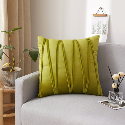 Household Vertical Strip Velvet Cushion Cover