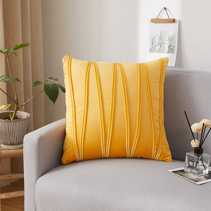 Household Vertical Strip Velvet Cushion Cover