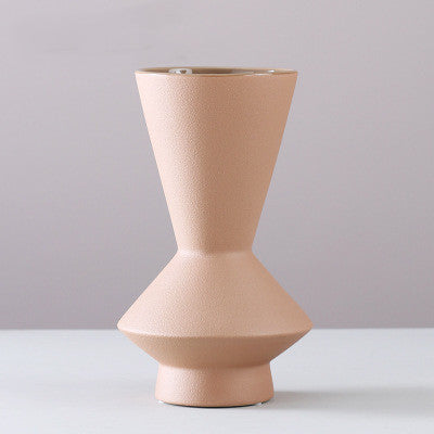 Morandi Frosted Ceramic Vase Ornaments European Style Home Decor