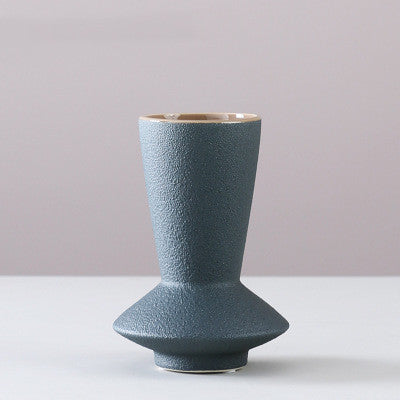 Morandi Frosted Ceramic Vase Ornaments European Style Home Decor