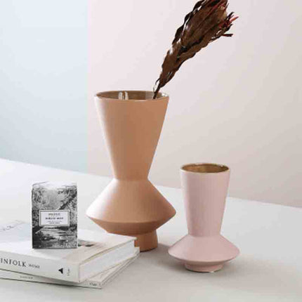 Morandi Frosted Ceramic Vase Ornaments European Style Home Decor