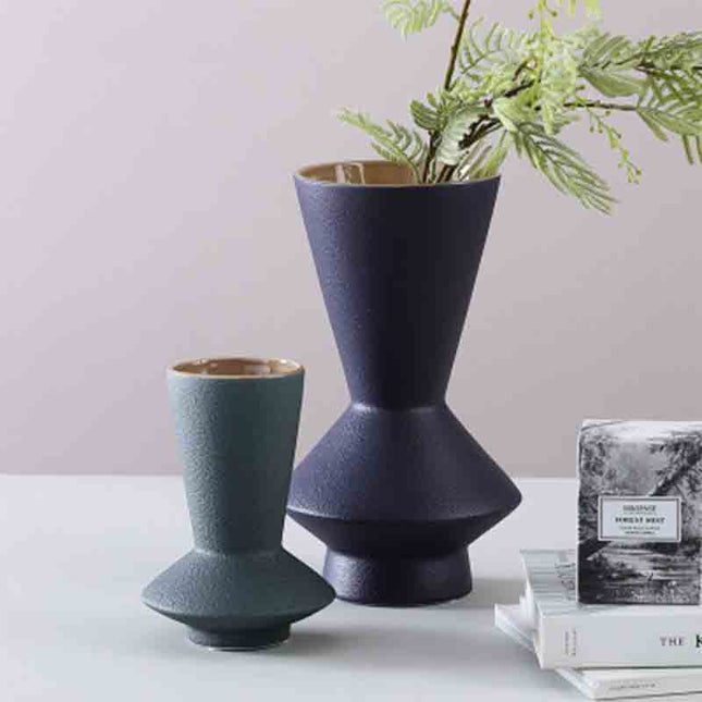 Morandi Frosted Ceramic Vase Ornaments European Style Home Decor