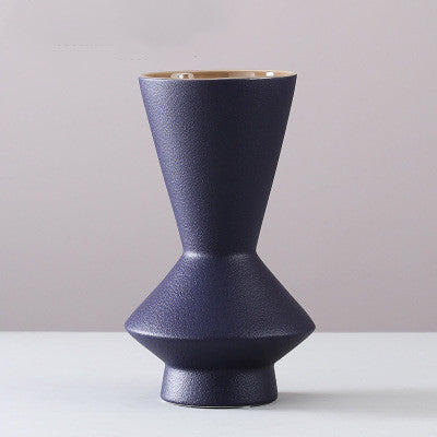 Morandi Frosted Ceramic Vase Ornaments European Style Home Decor