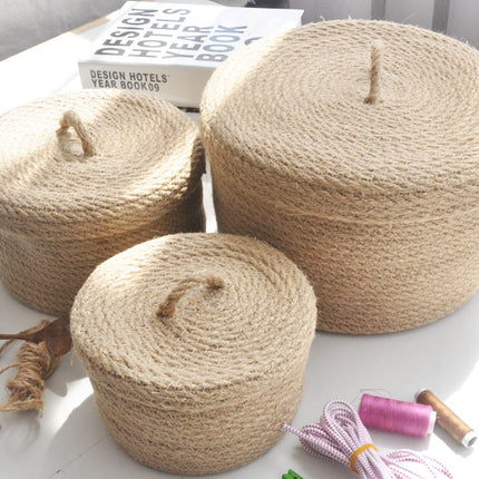 Peekaboo Studio Japanese Linen Storage Basket - Stylish & Versatile