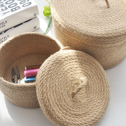 Peekaboo Studio Japanese Linen Storage Basket - Stylish & Versatile