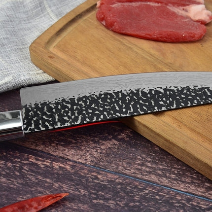 Stainless Steel Chef Knife Marble Handle Diagonal Slicing Knife