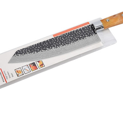 Stainless Steel Chef Knife Marble Handle Diagonal Slicing Knife