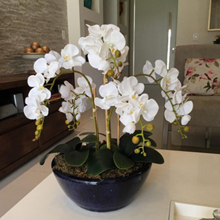 Peekaboo Studio Phalaenopsis Artificial Flower, 9 Heads, Home Decor