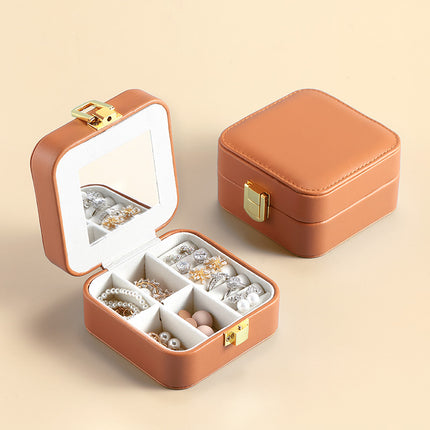 Jewelry Storage Box Pu Leather Ring Box