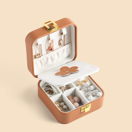 Jewelry Storage Box Pu Leather Ring Box
