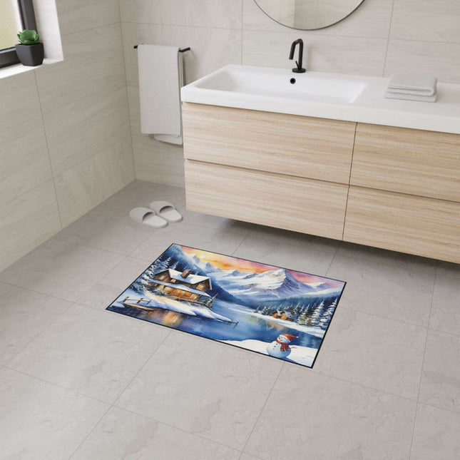 Personalized Luxury Polyester Area Rug with Anti-Slip Backing