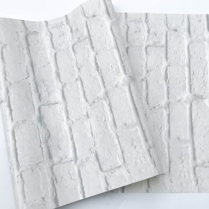 Modern Brick Pattern Wallpaper Simulation Wall Covering 53x1000 cm