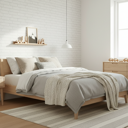 Modern Brick Pattern Wallpaper Simulation Wall Covering 53x1000 cm