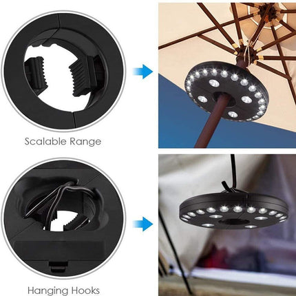 28 LED Umbrella Tent Light Battery Powered Hanging Camping Light