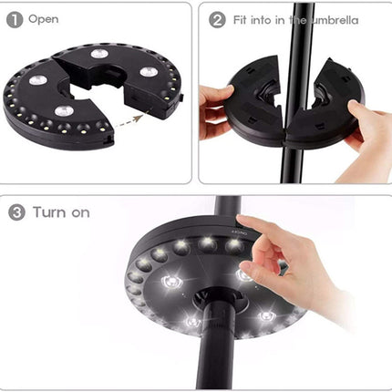 28 LED Umbrella Tent Light Battery Powered Hanging Camping Light
