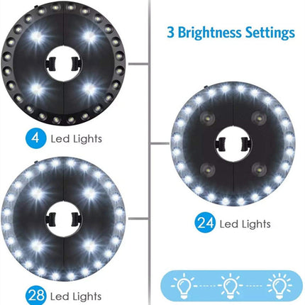 28 LED Umbrella Tent Light Battery Powered Hanging Camping Light