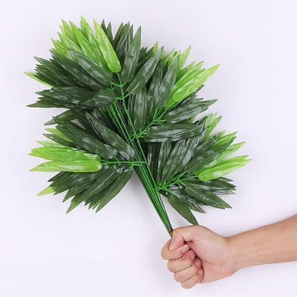 Artificial Bamboo Leaves Fake Bamboo Branches Plastic Small Bamboo Lea