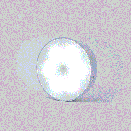 USB Rechargeable Motion Sensor Round LED Puck Light for Kitchen Cabinets