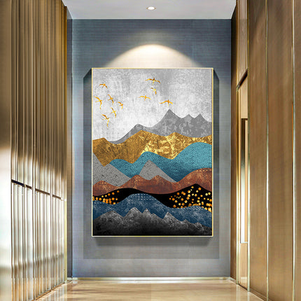 Modern Art Forest Sun Landscape Painting Canvas Painting Mural HD Inkj