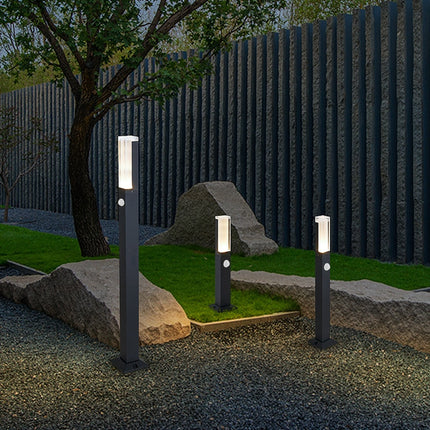 LED Garden Light Modern Outdoor Lawn Light Aluminum Induction Type 270mm