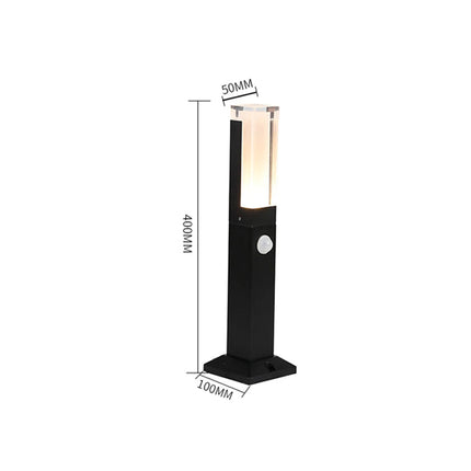 LED Garden Light Modern Outdoor Lawn Light Aluminum Induction Type 270mm