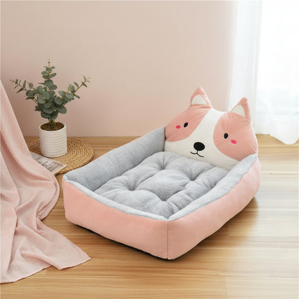 3D Animal Fleece Pet Bed — Cats & Dogs, S to XL