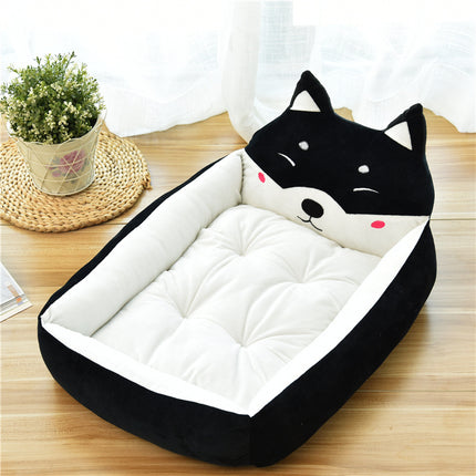 3D Animal Fleece Pet Bed — Cats & Dogs, S to XL