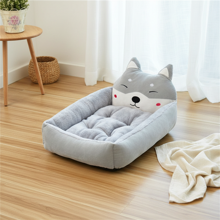 3D Animal Fleece Pet Bed — Cats & Dogs, S to XL