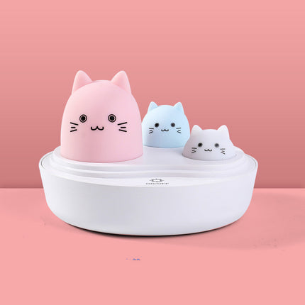 Sleeping Cute Night Light With Eye Protection Rechargeable Rabbit And Cat Models