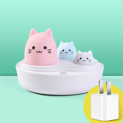 Sleeping Cute Night Light With Eye Protection Rechargeable Rabbit And Cat Models