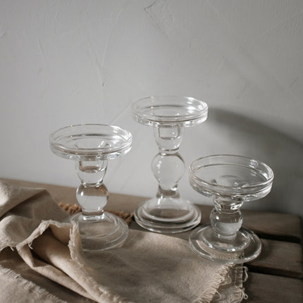 Candle Holders for 3 Inch Pillar and 7–8 Inch Taper Candles — Set of 3