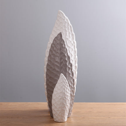 Nordic Style Modern Creative Flower Vase White Porcelain Matte Finish Home Decor