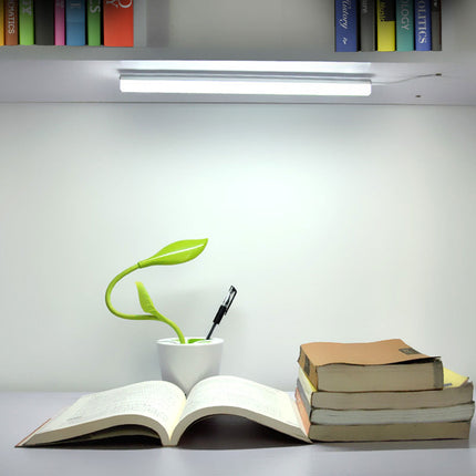 Three Color USB Book Light With Switch 35cm Aluminum ABS Reading Lamp