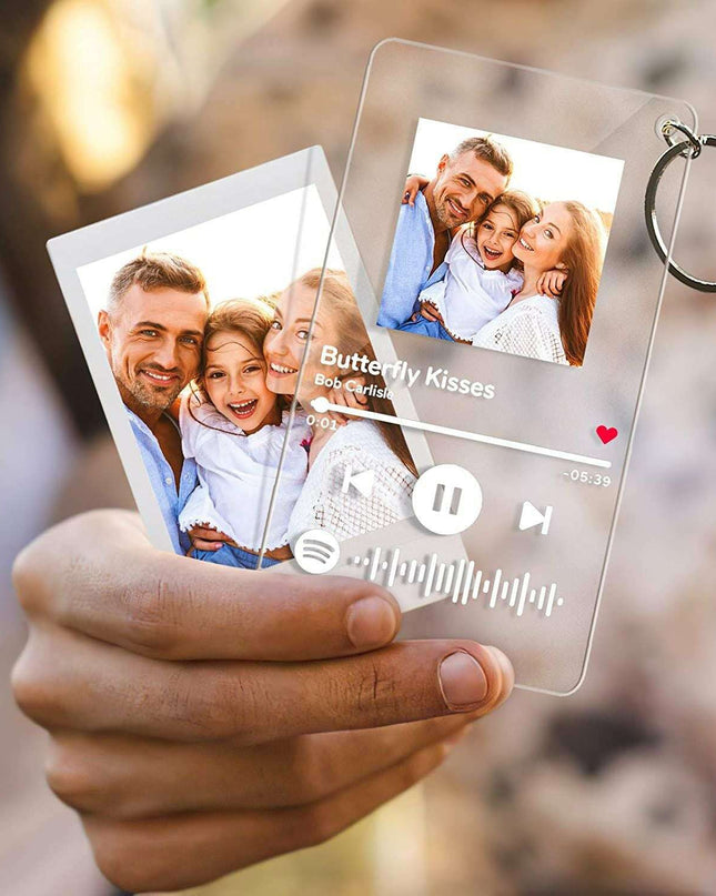 Personalize Acrylic Keychain Desktop Customize album cover Music Plaque Photo Keychain