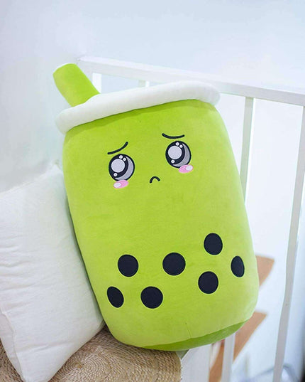 Cute Fruit Drink Plush Stuffed Soft Strawberry Milk Tea Plush Boba Tea Cup Toy Bubble Tea Pillow Cushion Kids Gift