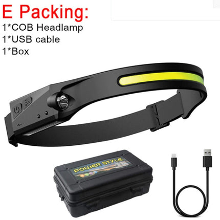Induction Night Fishing Light Rechargeable IPX6 Waterproof Silicone 1200mAh