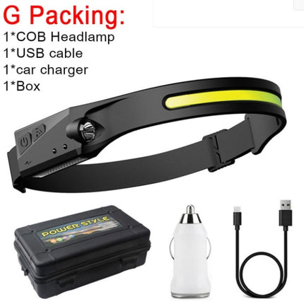 Induction Night Fishing Light Rechargeable IPX6 Waterproof Silicone 1200mAh