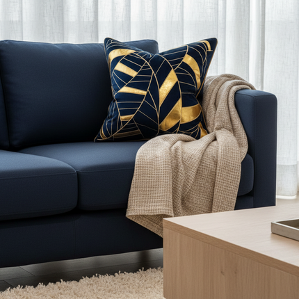 Embroidered Throw Pillow for Modern Light Luxury Sofa